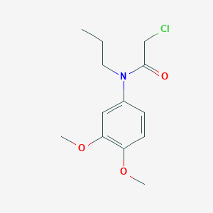 molecular formula C13H18ClNO3 B2440444 2-Chloro-N-(3,4-dimethoxyphenyl)-N-propylacetamide CAS No. 1397198-95-6