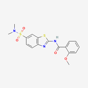 N-(6-(N,N-dimethylsulfamoyl)benzo[d]thiazol-2-yl)-2-methoxybenzamide