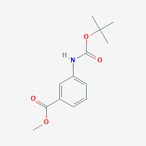 molecular formula C13H17NO4 B2440456 Methyl 3-((tert-butoxycarbonyl)amino)benzoate CAS No. 161111-23-5