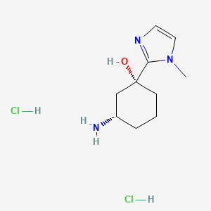 (1R,3S)-3-Amino-1-(1-methylimidazol-2-yl)cyclohexan-1-ol;dihydrochloride