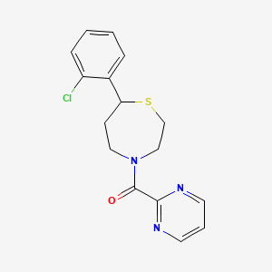 (7-(2-Chlorophenyl)-1,4-thiazepan-4-yl)(pyrimidin-2-yl)methanone