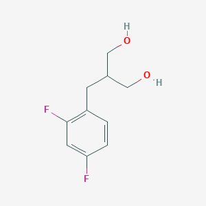 molecular formula C10H12F2O2 B2440513 2-[(2,4-二氟苯基)甲基]丙烷-1,3-二醇 CAS No. 1515345-72-8