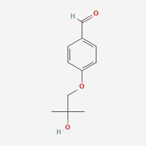 molecular formula C11H14O3 B2440579 4-(2-Hydroxy-2-methylpropoxy)benzaldehyde CAS No. 1107662-91-8