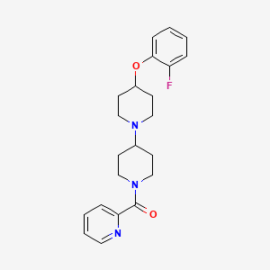 (4-(2-Fluorophenoxy)-[1,4'-bipiperidin]-1'-yl)(pyridin-2-yl)methanone