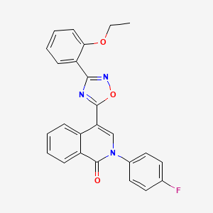 molecular formula C25H18FN3O3 B2440597 4-[3-(2-ethoxyphenyl)-1,2,4-oxadiazol-5-yl]-2-(4-fluorophenyl)isoquinolin-1(2H)-one CAS No. 1326929-67-2