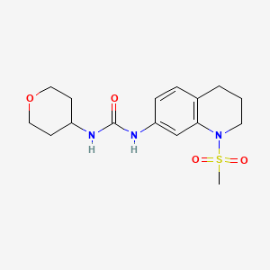 1-(1-(methylsulfonyl)-1,2,3,4-tetrahydroquinolin-7-yl)-3-(tetrahydro-2H-pyran-4-yl)urea