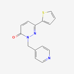 molecular formula C14H11N3OS B2440613 2-(吡啶-4-基甲基)-6-(噻吩-2-基)吡哒嗪-3(2H)-酮 CAS No. 899752-58-0
