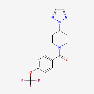 (4-(2H-1,2,3-triazol-2-yl)piperidin-1-yl)(4-(trifluoromethoxy)phenyl)methanone
