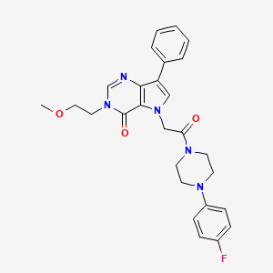 5-{2-[4-(4-fluorophenyl)piperazin-1-yl]-2-oxoethyl}-3-(2-methoxyethyl)-7-phenyl-3,5-dihydro-4H-pyrrolo[3,2-d]pyrimidin-4-one
