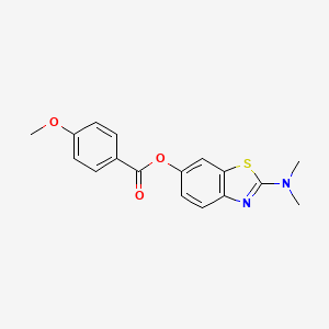 2-(Dimethylamino)benzo[d]thiazol-6-yl 4-methoxybenzoate