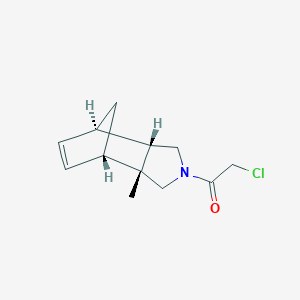molecular formula C12H16ClNO B2440622 2-Chloro-1-[(1S,2R,6S,7R)-2-methyl-4-azatricyclo[5.2.1.02,6]dec-8-en-4-yl]ethanone CAS No. 2411180-70-4
