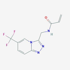 N-[[6-(Trifluoromethyl)-[1,2,4]triazolo[4,3-a]pyridin-3-yl]methyl]prop-2-enamide