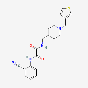 N1-(2-cyanophenyl)-N2-((1-(thiophen-3-ylmethyl)piperidin-4-yl)methyl)oxalamide
