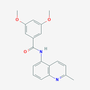 molecular formula C19H18N2O3 B244070 3,5-dimethoxy-N-(2-methylquinolin-5-yl)benzamide 