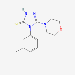 4-(3-ethylphenyl)-5-(morpholin-4-yl)-4H-1,2,4-triazole-3-thiol