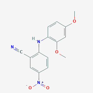 2-[(2,4-Dimethoxyphenyl)amino]-5-nitrobenzonitrile