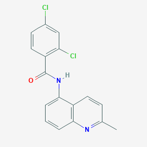 molecular formula C17H12Cl2N2O B244072 2,4-dichloro-N-(2-methylquinolin-5-yl)benzamide 