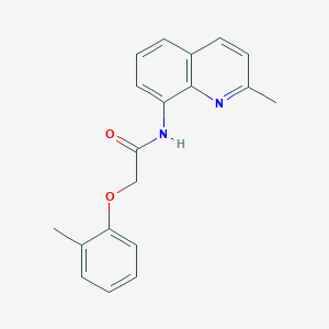 2-(2-methylphenoxy)-N-(2-methylquinolin-8-yl)acetamide