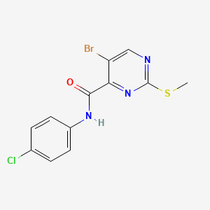 5-bromo-N-(4-chlorophenyl)-2-(methylsulfanyl)pyrimidine-4-carboxamide