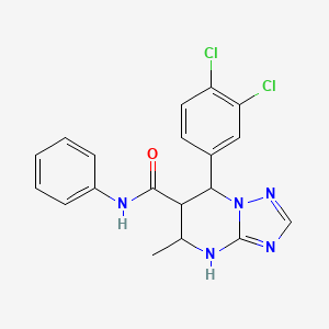 7-(3,4-dichlorophenyl)-5-methyl-N-phenyl-4,5,6,7-tetrahydro-[1,2,4]triazolo[1,5-a]pyrimidine-6-carboxamide