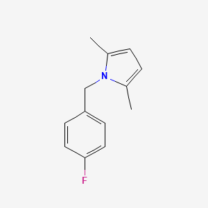 molecular formula C13H14FN B2440741 1-(4-Fluorobenzyl)-2,5-dimethyl-1H-pyrrole CAS No. 908294-62-2