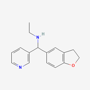 [2,3-Dihydro-1-benzofuran-5-yl(pyridin-3-yl)methyl](ethyl)amine