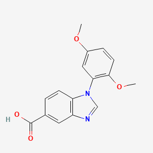 1-(2,5-dimethoxyphenyl)-1H-benzimidazole-5-carboxylic acid