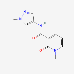 molecular formula C11H12N4O2 B2440759 1-Methyl-N-(1-methylpyrazol-4-yl)-2-oxopyridine-3-carboxamide CAS No. 2320376-69-8