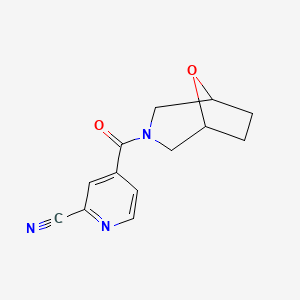 4-(8-Oxa-3-azabicyclo[3.2.1]octane-3-carbonyl)pyridine-2-carbonitrile