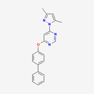 4-(3,5-Dimethylpyrazol-1-yl)-6-(4-phenylphenoxy)pyrimidine