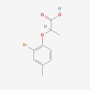 molecular formula C10H11BrO3 B2440762 2-(2-溴-4-甲基苯氧基)丙酸 CAS No. 926252-65-5