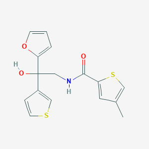 molecular formula C16H15NO3S2 B2440771 N-(2-(furan-2-yl)-2-hydroxy-2-(thiophen-3-yl)ethyl)-4-methylthiophene-2-carboxamide CAS No. 2034482-57-8