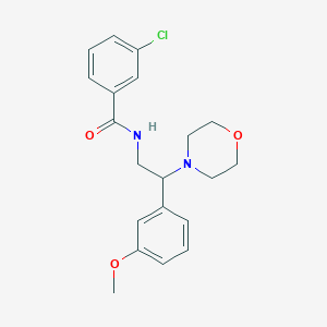 3-chloro-N-(2-(3-methoxyphenyl)-2-morpholinoethyl)benzamide