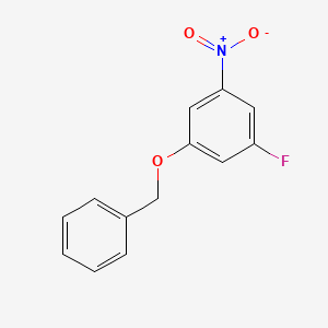 molecular formula C13H10FNO3 B2440780 1-(苄氧基)-3-氟-5-硝基苯 CAS No. 1536920-33-8
