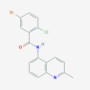 5-bromo-2-chloro-N-(2-methylquinolin-5-yl)benzamide