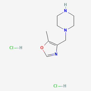 1-[(5-Methyl-1,3-oxazol-4-yl)methyl]piperazine dihydrochloride
