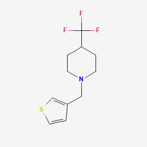 1-(Thiophen-3-ylmethyl)-4-(trifluoromethyl)piperidine