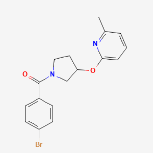 (4-Bromophenyl)(3-((6-methylpyridin-2-yl)oxy)pyrrolidin-1-yl)methanone