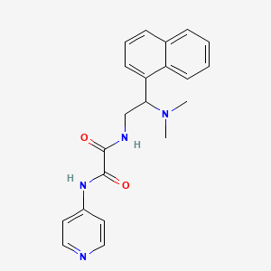 molecular formula C21H22N4O2 B2440802 N1-(2-(dimethylamino)-2-(naphthalen-1-yl)ethyl)-N2-(pyridin-4-yl)oxalamide CAS No. 941933-54-6