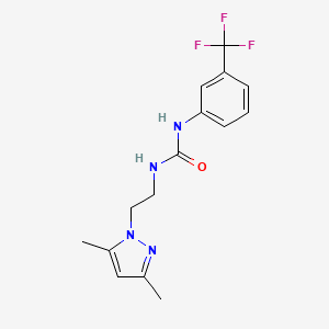 1-(2-(3,5-dimethyl-1H-pyrazol-1-yl)ethyl)-3-(3-(trifluoromethyl)phenyl)urea