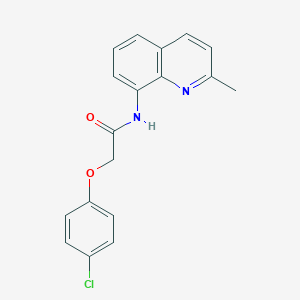 2-(4-chlorophenoxy)-N-(2-methyl-8-quinolinyl)acetamide