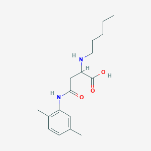 4-((2,5-Dimethylphenyl)amino)-4-oxo-2-(pentylamino)butanoic acid