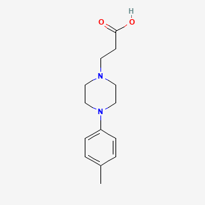 3-[4-(4-Methylphenyl)piperazin-1-yl]propanoic acid