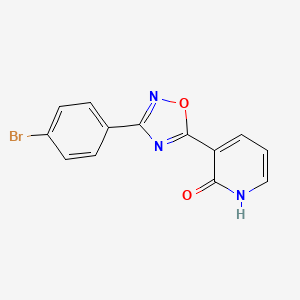 3-[3-(4-bromophenyl)-1,2,4-oxadiazol-5-yl]pyridin-2(1H)-one