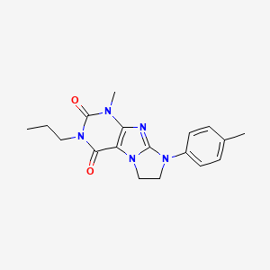 1-methyl-8-(4-methylphenyl)-3-propyl-7,8-dihydro-1H-imidazo[2,1-f]purine-2,4(3H,6H)-dione