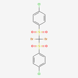 molecular formula C13H8Br2Cl2O4S2 B2440824 Dibromobis((4-chlorphenyl)sulfonyl)methan CAS No. 18086-99-2