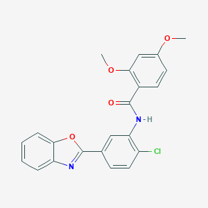 N-[5-(1,3-benzoxazol-2-yl)-2-chlorophenyl]-2,4-dimethoxybenzamide