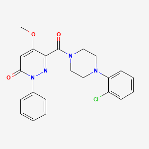 6-(4-(2-chlorophenyl)piperazine-1-carbonyl)-5-methoxy-2-phenylpyridazin-3(2H)-one