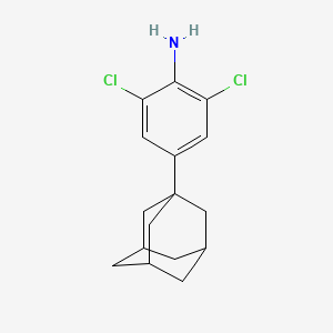 molecular formula C16H19Cl2N B2440839 4-(Adamantan-1-yl)-2,6-dichloroaniline CAS No. 85911-38-2
