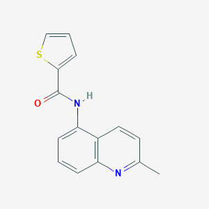 molecular formula C15H12N2OS B244084 N-(2-methylquinolin-5-yl)thiophene-2-carboxamide 